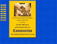 Tablet Screenshot of communitas-nortrup.de